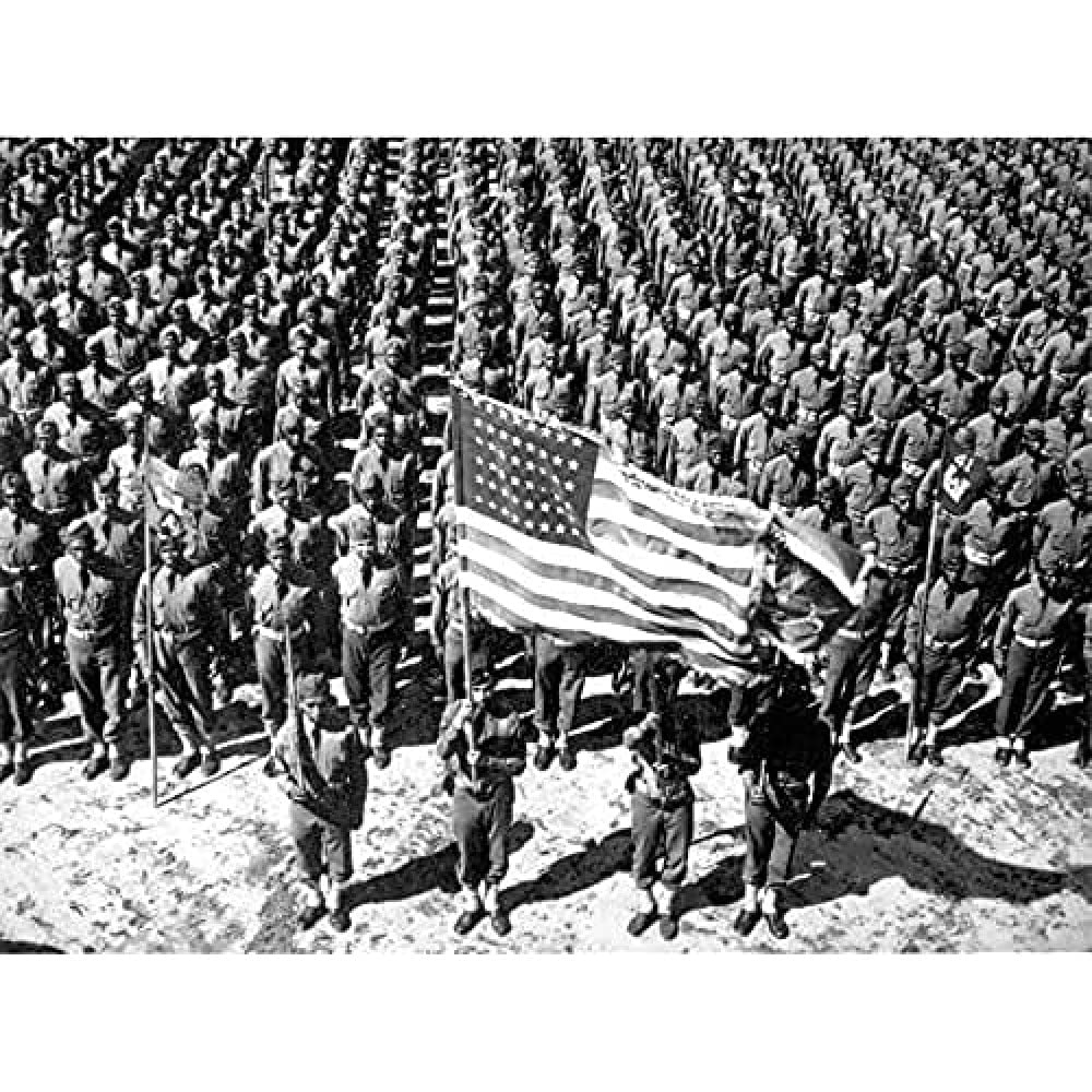 War WWII USA African American Soldiers Parade Photo Unframed Wall Art Print Poster Home Decor Premium