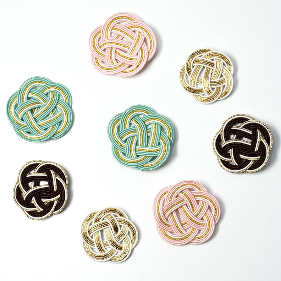 絹巻き＆羽衣水引パーツ 梅結びアレンジ 絹巻き＆羽衣水引パーツ 梅結びアレンジ 5本＆6本取り