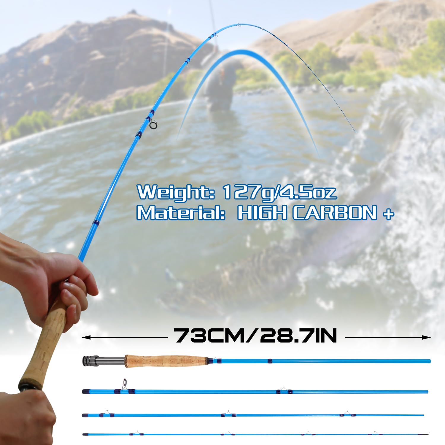 Amazon.com : Sougayilang Fly Fishing Rod - High-Performance IM8