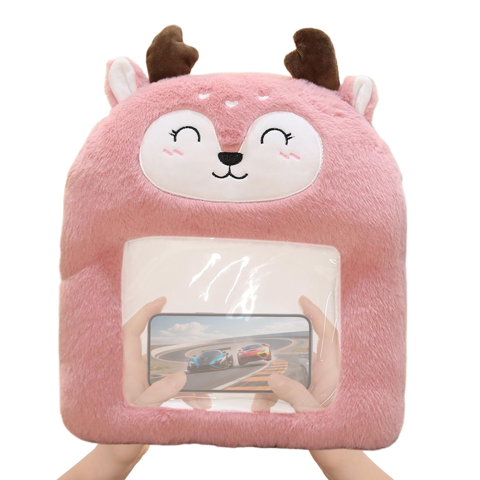 Chauffe-mains avec rembourrage confortable, coussin peluche mignon de lit - 8