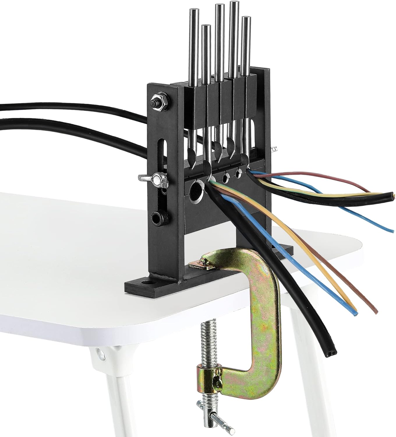 Cgoldenwall ワイヤーストリッパー F1 30mmワイヤー用 電線皮むき機 手動 G型クリップ ネジ卓上固定 ケーブルストリッパー 刃5枚付き 日本語説明書付き お求めやすく価格改定 Cgoldenwall ワイヤーストリッパー F1 30mmワイヤー用 電線皮むき機 手動 G型クリップ ネジ卓上固定 ケーブルストリッパー 刃5枚付き 日本語説明書付き お求めやすく価格改定