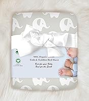 Vista 19 de Las sábanas bajeras de colchón 100% algodón orgánico se ajustan y son compatibles con Graco Pack n Play, Babyletto, Pamo Babe, Baby Trend y muchos