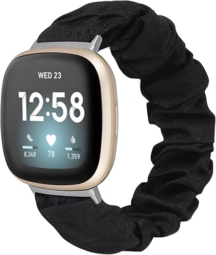 TOYOUTHS Correa elástica compatible con Fitbit Versa 3Versa 4SenseSense 2 para mujer, correa de nailon elástico suave de repuesto de repuesto