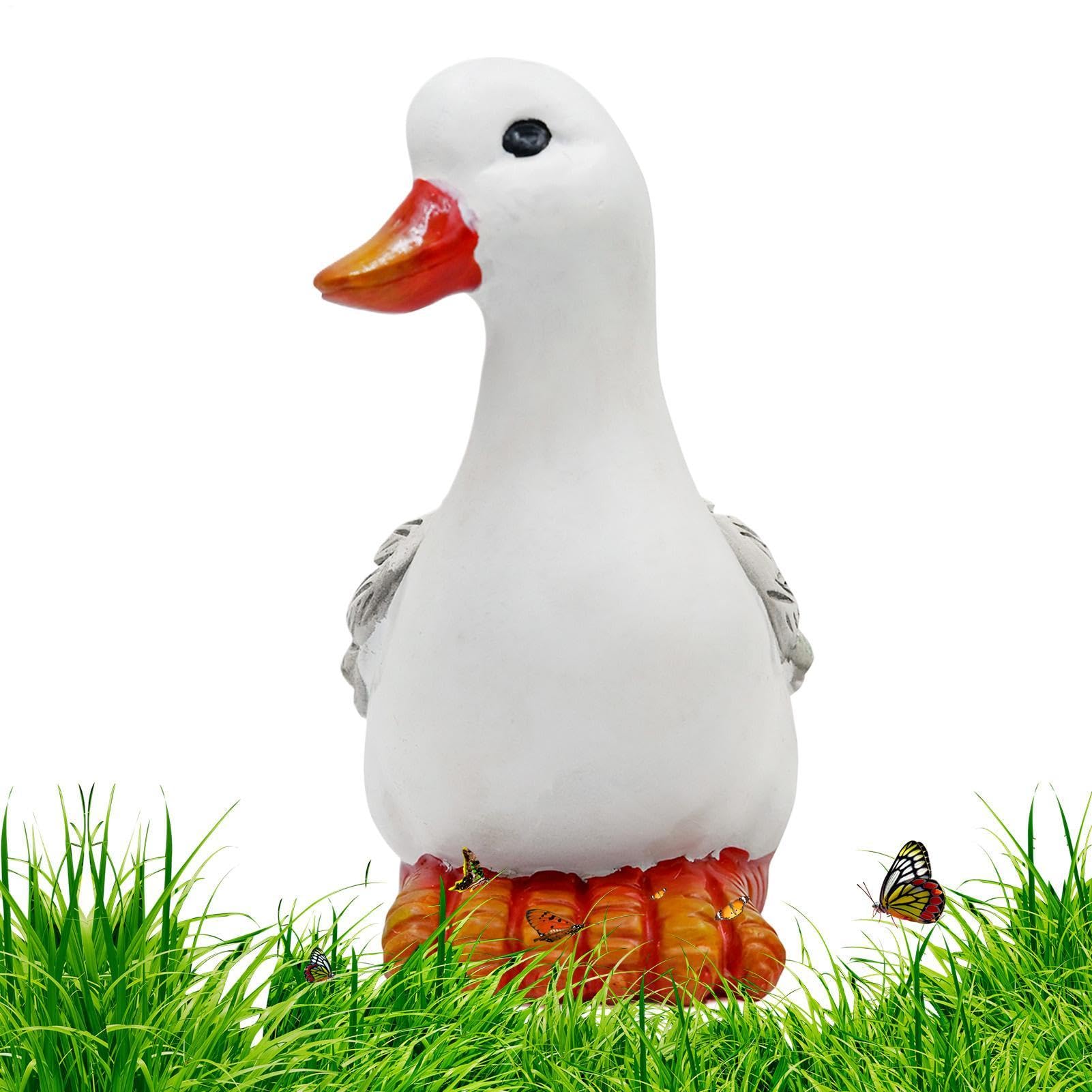Statue de canards en résine réaliste aux finitions soignées pour maison
