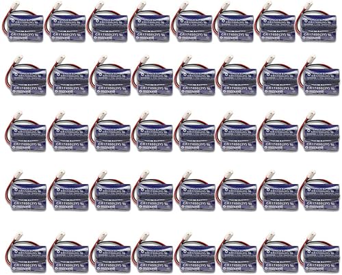 (40 Count) 2CR17450-2WK27 D80UB016170 3V 2600mAh Battery Pack for Mazak 2CR17450 3V Battery