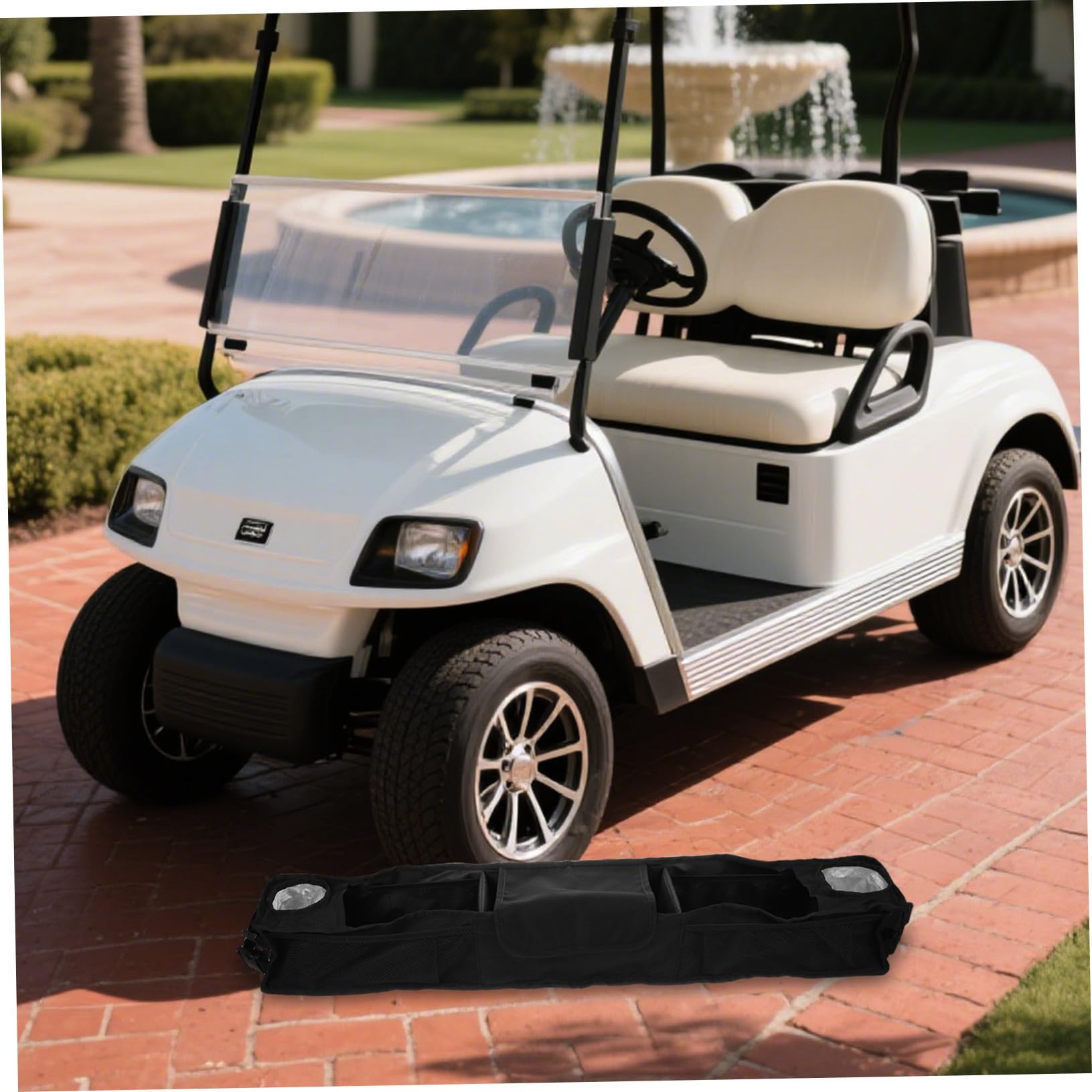 HANABASS Per Carrelli da Golf Supporto Anteriore per Sacca da Golf Foratura Vassoio per