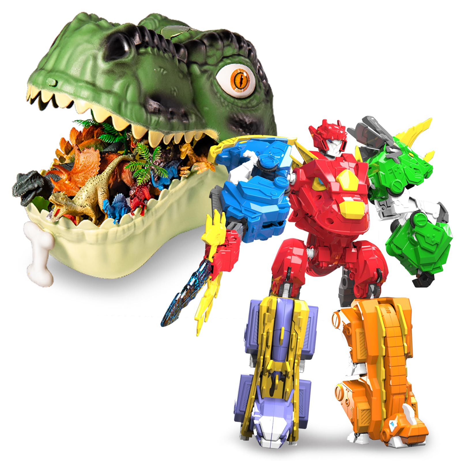 dino13様 リクエスト 10点 まとめ商品 Amazon.com: RISUNTOY 45PCS Dinosaur Toys Set, Including 5