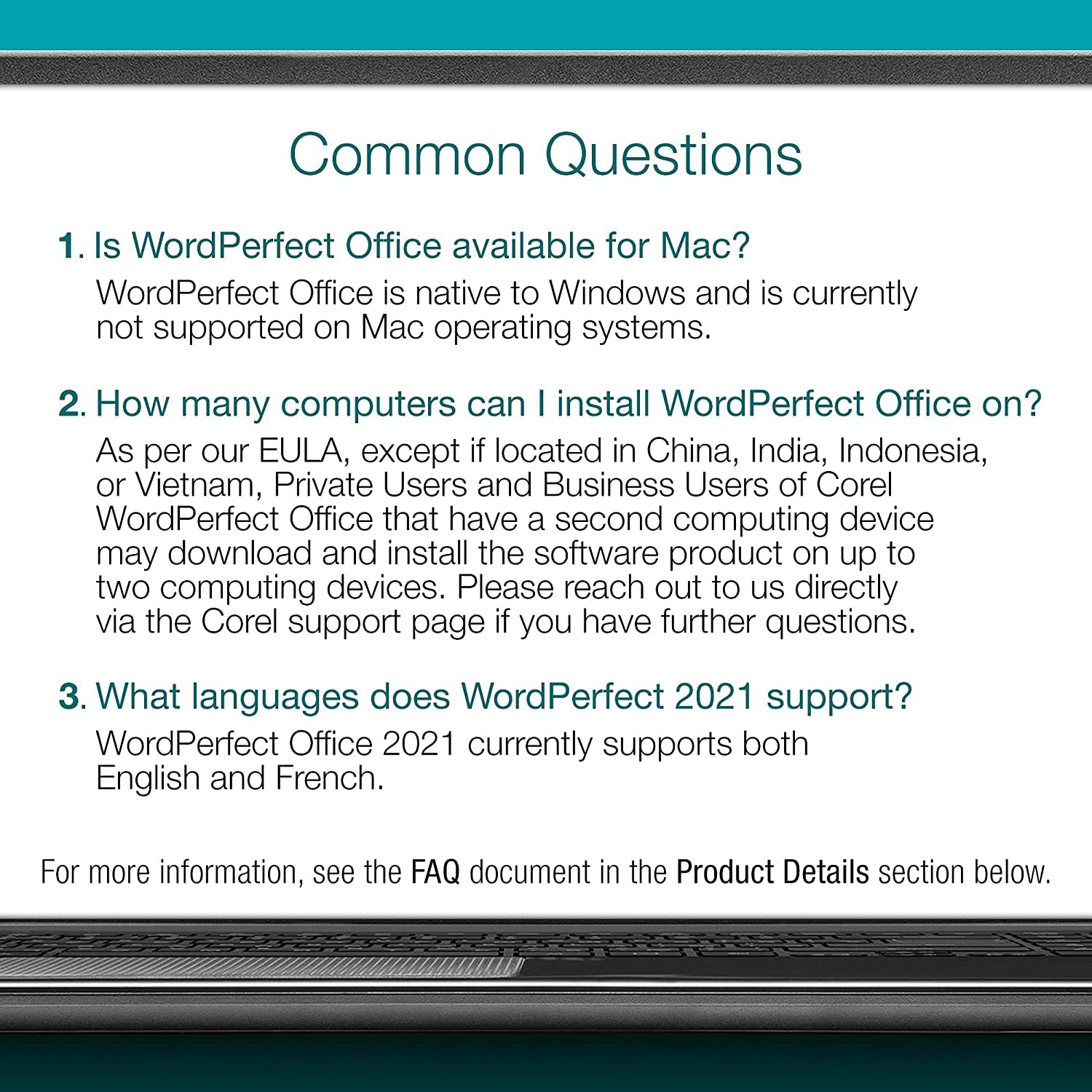 Corel WordPerfect Office Home & Student, Digitaler download