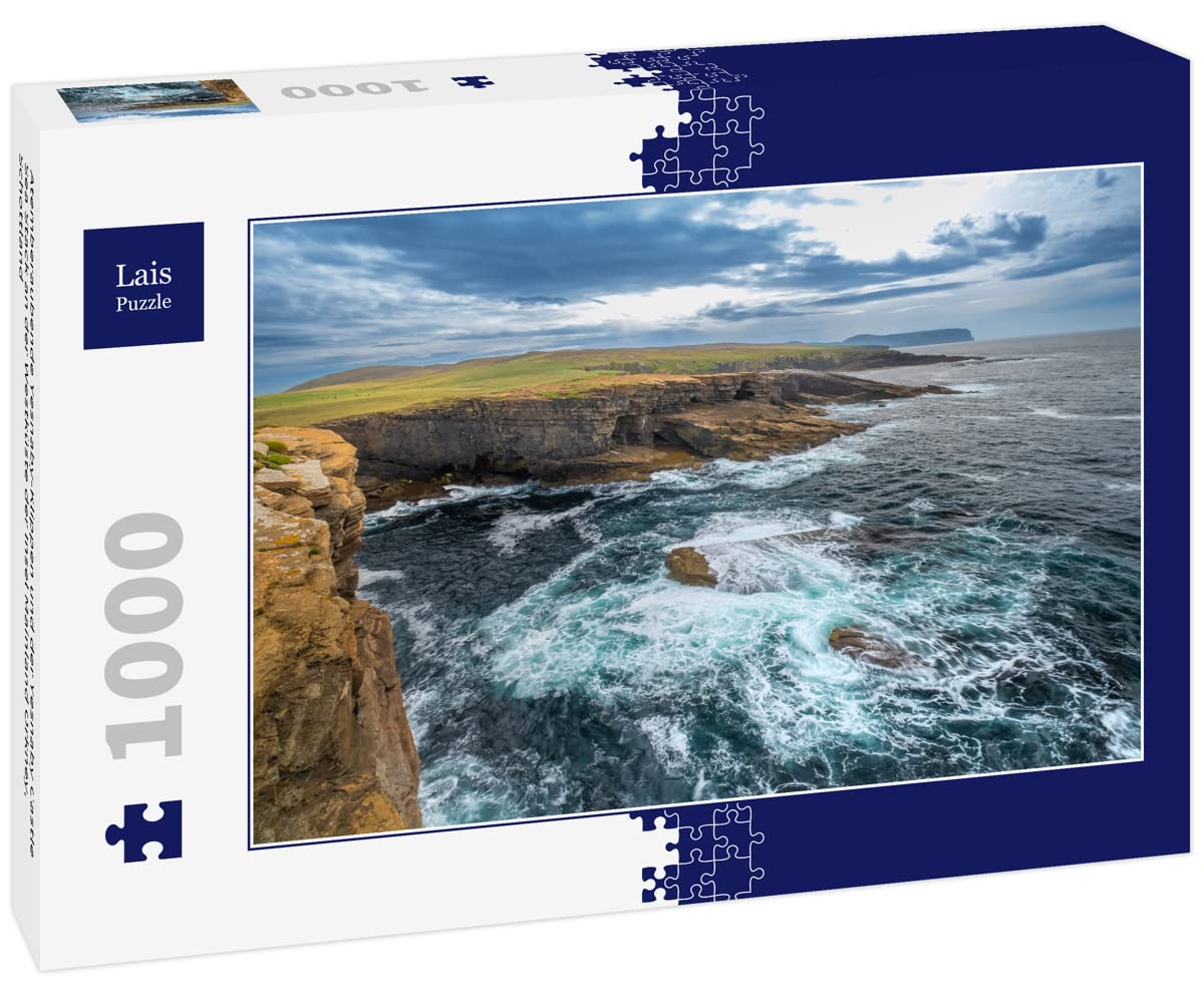 Lais PuzzleStunning Yesnaby Cliffs and the Yesnaby Castle Sea Stack on the west coast of the island of Mainland Orkney, Scotland 1000 pieces