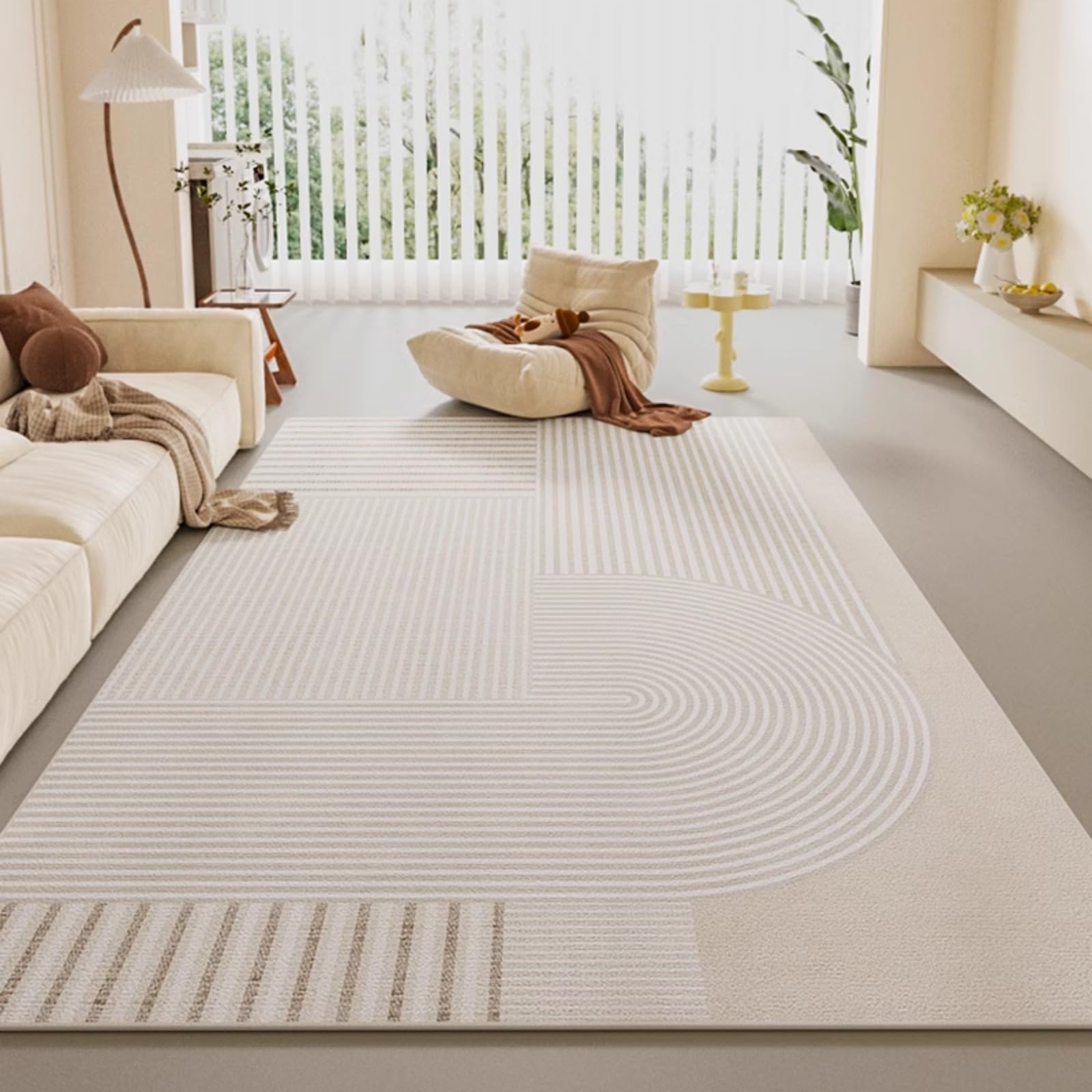 Tapis marocain lavable pour une chambre à coucher cocooning et moderne