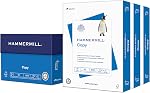 Hammermill Papier, copie, 20lb, 8.5 x 11, 92 Bright, lettre, 1,500 Feuilles / 3 Des rouleaux, (113620), Fabriqué dans le USA