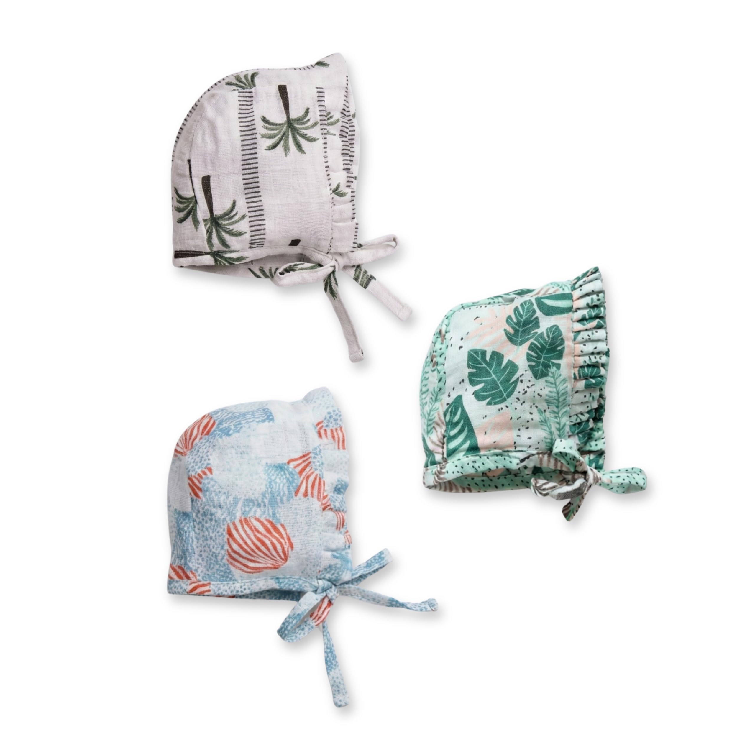 Organic Bamboo Muslin Baby Nappies | Soft, Breathable & Reusable Cloth Diapers | Newborn Essentials For Baby Boys & Girls | Printed Wrapping Style Nappy Pack of 3| 0-3 M | SET17-image-12