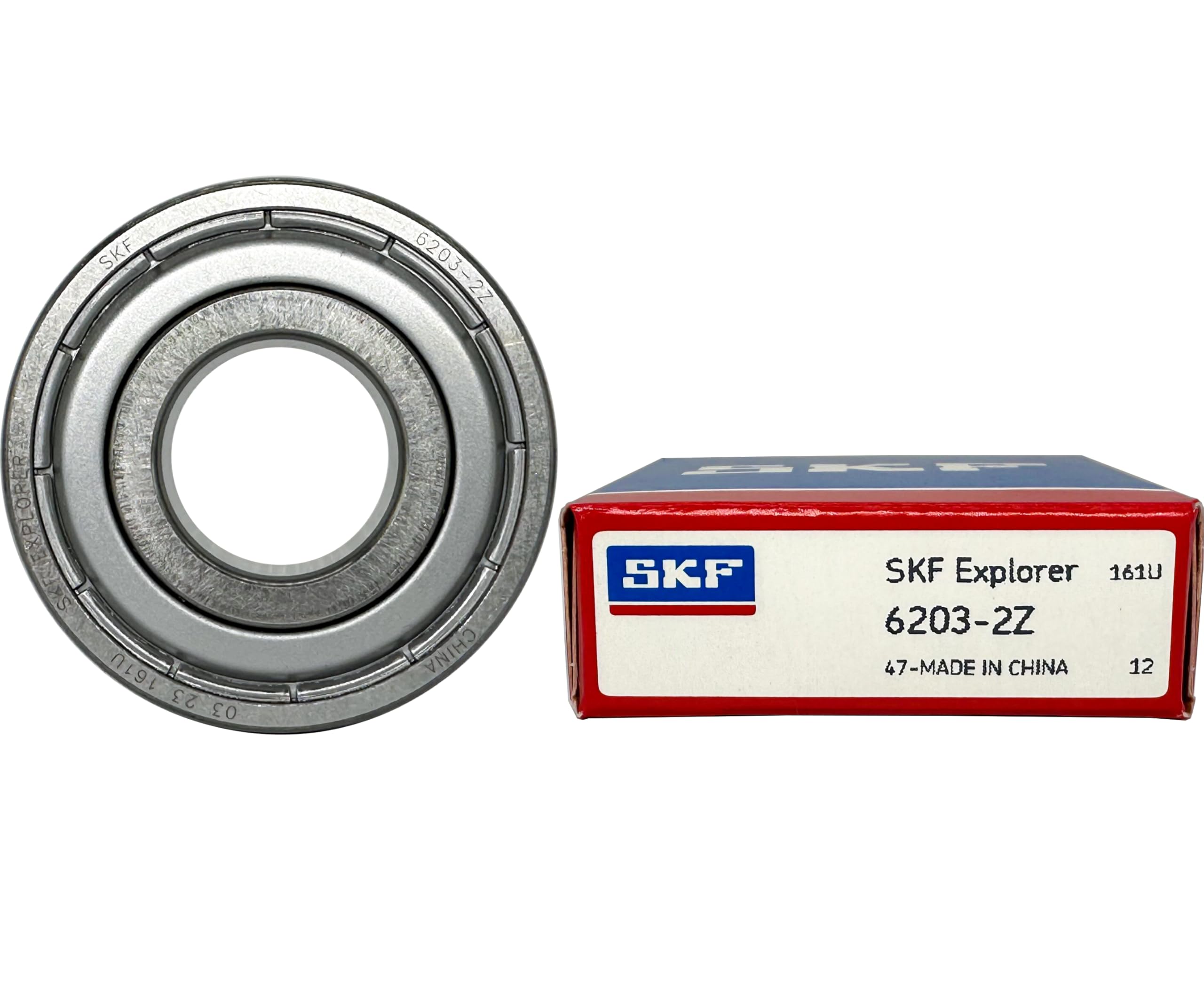 2PACK SKF 6203-2Z Double Metal Seal Bearings 17X40X12MM Pressed