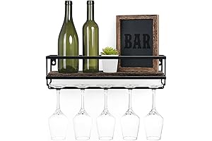 Mkono Vivera de Pared, Estante de Vino Montado en Pared