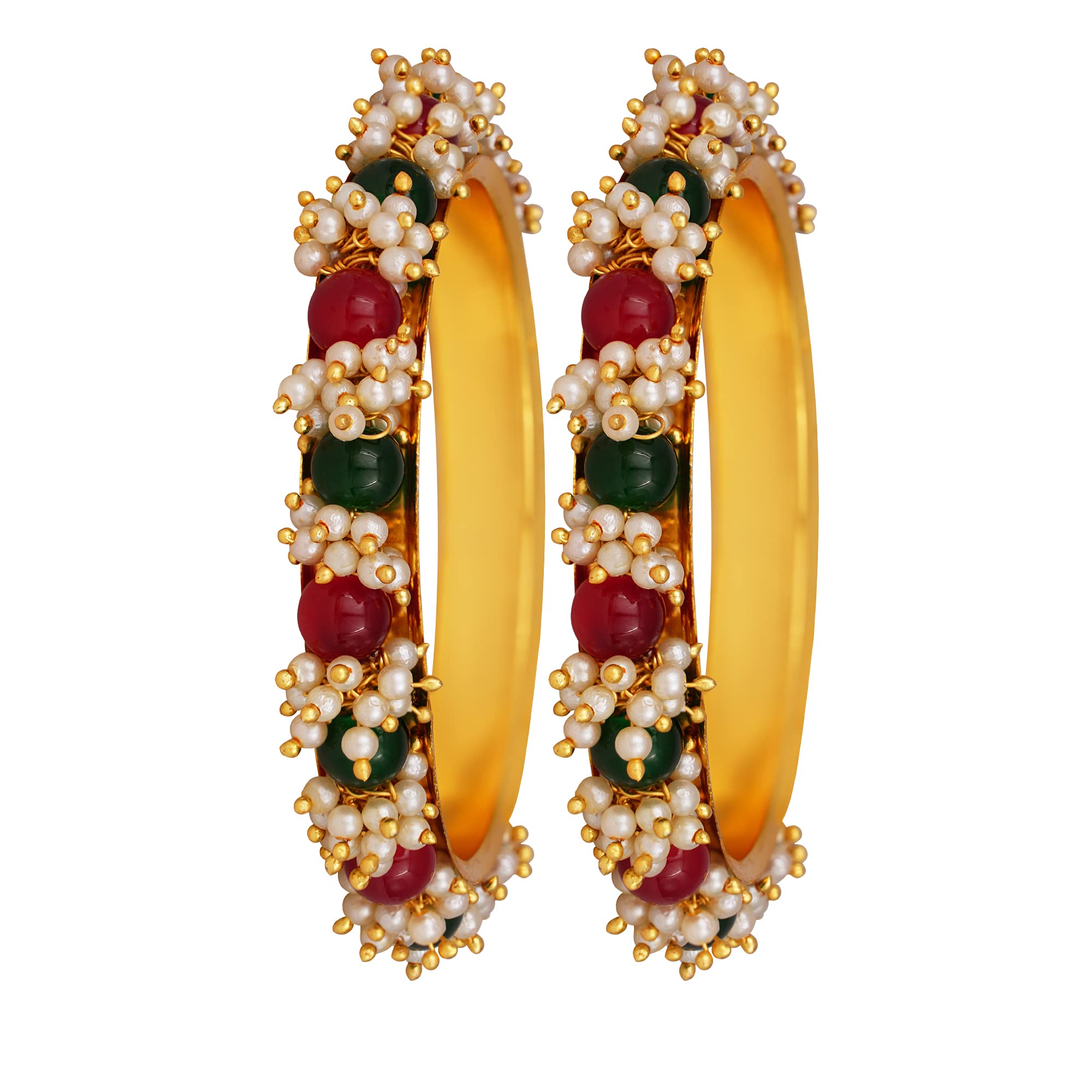 See full amazon price history chart for JFL - Jewellery for Less Fashion Gold Plated Cluster Pearl and Red & Green Color Beads Bangle Set (set of 2) For Women JFL - Jewellery for Less Fashion Gold Plated Cluster Pearl and Red & Green Color Beads Bangle Set (set of 2) For Women (B09G64KZDL) Amazon Price History, Amazon Price Tracker