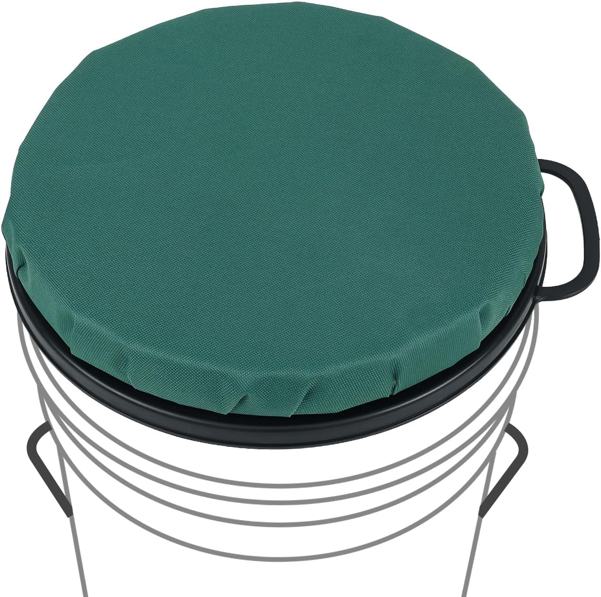 5 Gallon Bucket Seat, 360-Degree Swivel Seat Foam Cushion Bucket Seat Lid with Waterproof Cover for Dove Duck Hunting, Fishing, Baseball, Gardening and Camping