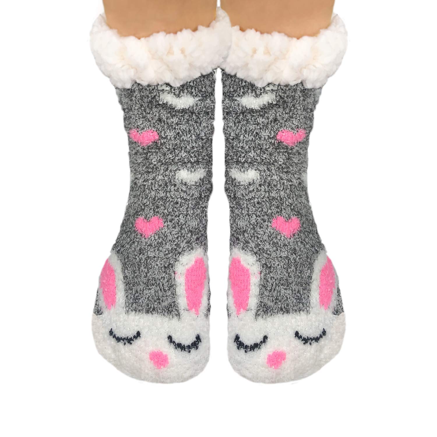 Ladies Girls Super Soft Fairisle Christmas Design Chaussettes De Lit