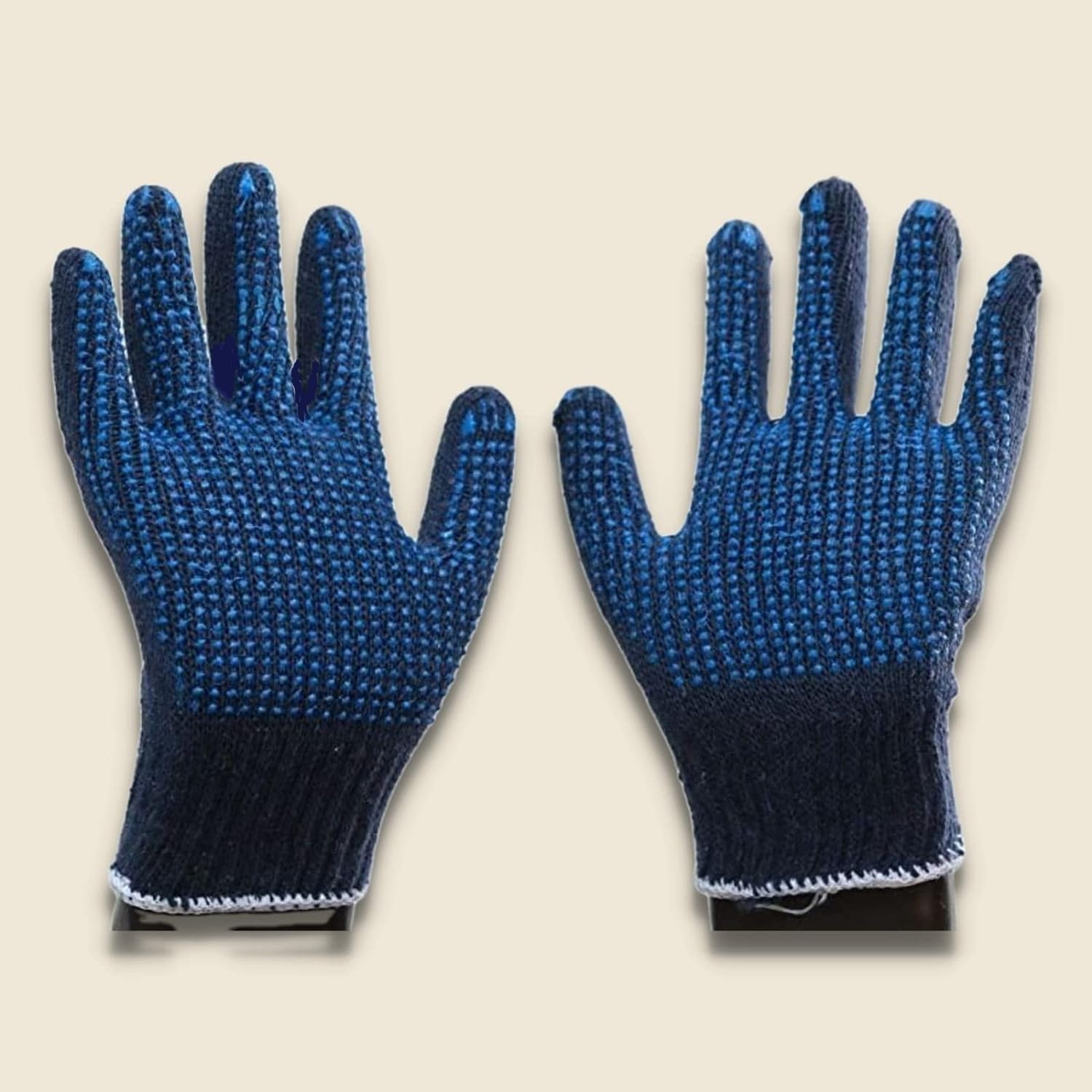 ETSHandPro Nylon Hand Gloves Industrial & Home Safety Dotted Hand Gloves (Blue) - Pack of 12 Pairs (B0CTXHT6SY) Amazon Price History, Amazon Price Tracker