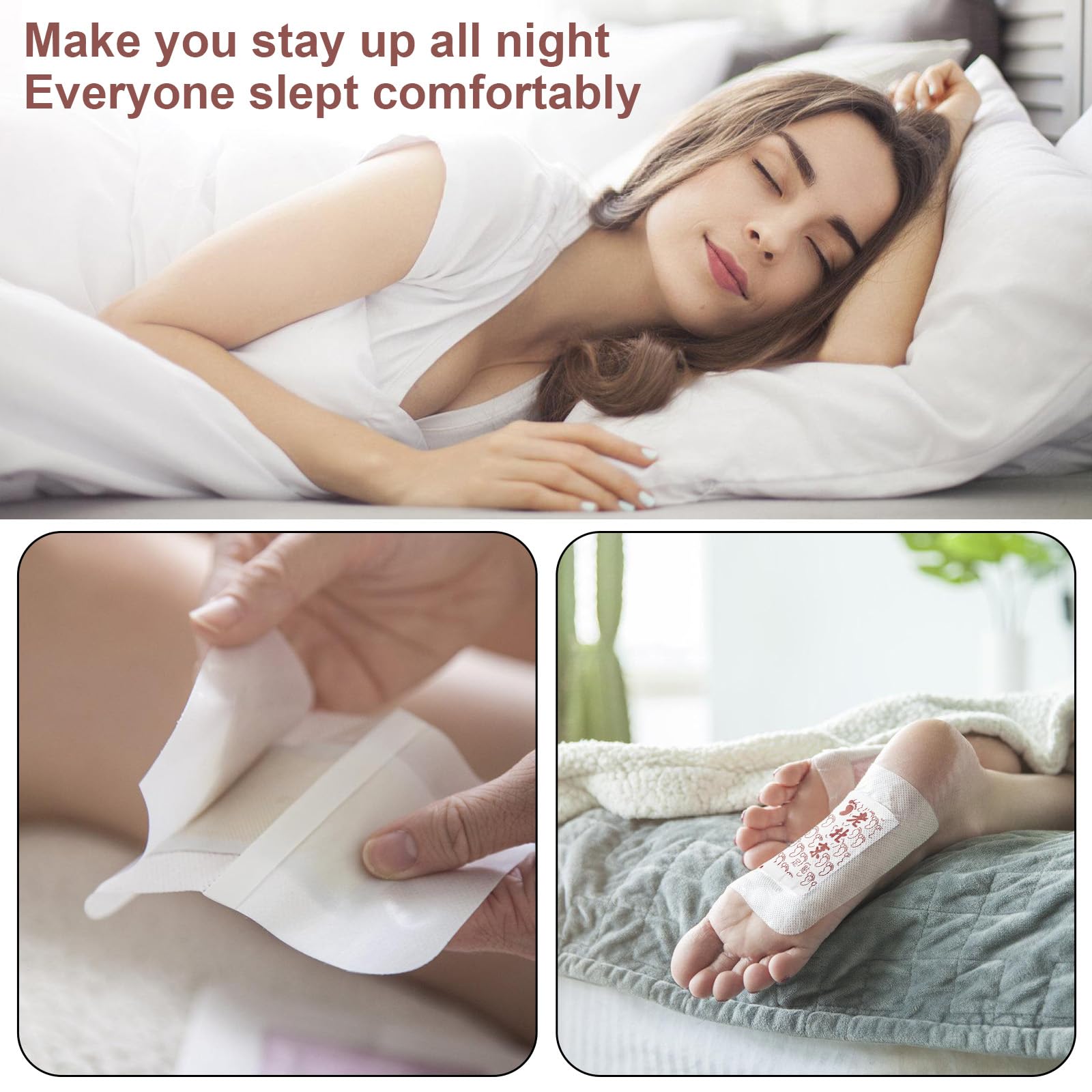 GBKDQQ 200 parches de desintoxicación para pies, desintoxicación para pies, almohadillas de limpieza profunda, almohadillas naturales para pies, para reducir el estrés, sueño profundo y mejorar el