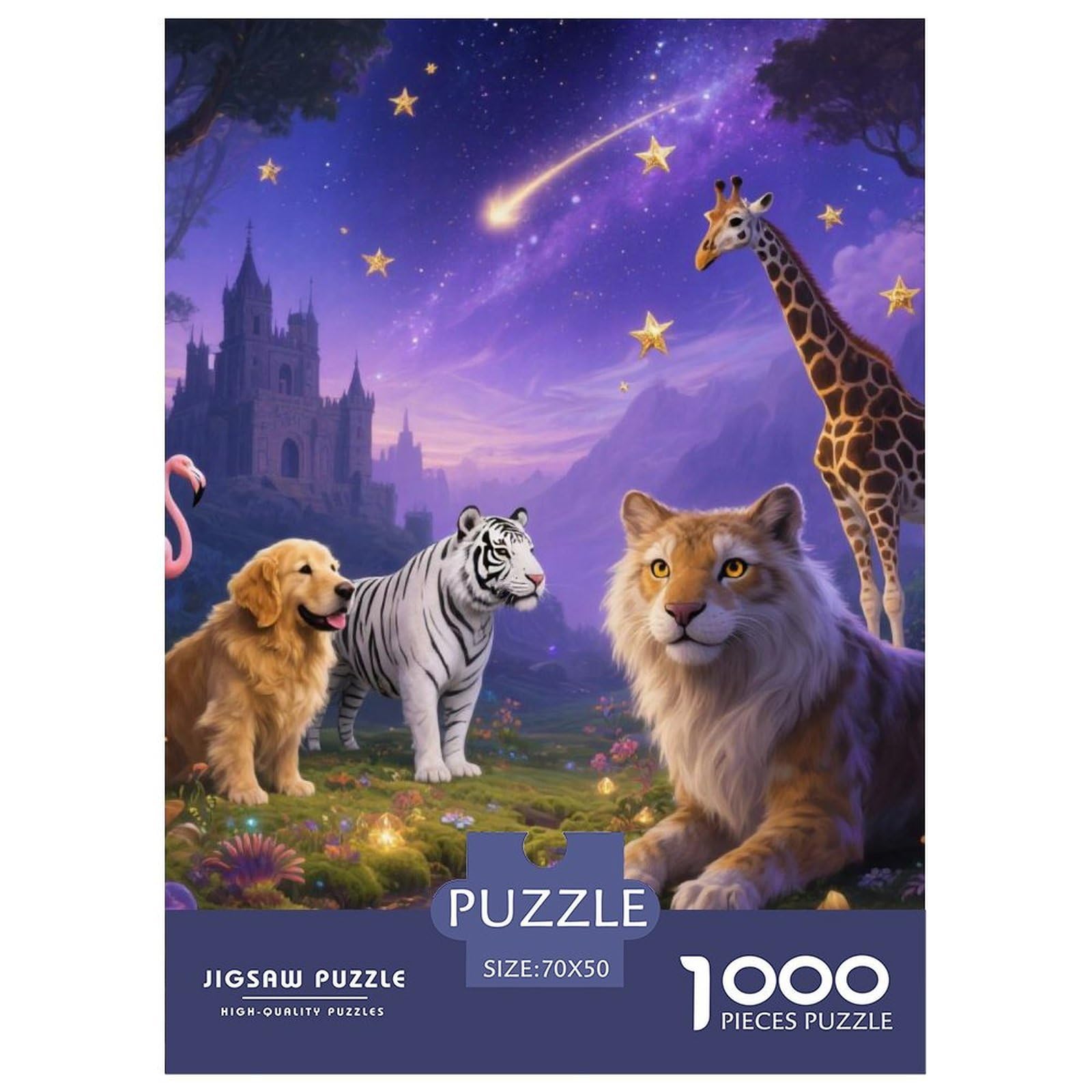 Animal Kingdom 1000 Piece Adults Puzzle Kids Age Gifts Gifts Birthday Animal Home Decoration Challenge High Difficulty 70x50cm/1000pcs — image 1