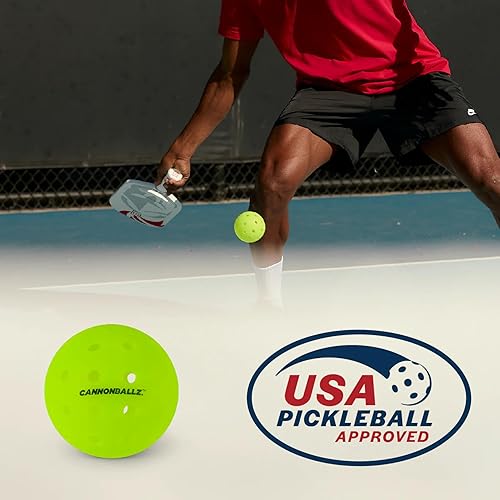 Miniatura 4 de Pelotas de pickleball para exteriores, paquete múltiple, diseño duradero de 40 agujeros sin costuras, pelotas de pickleball profesionales para