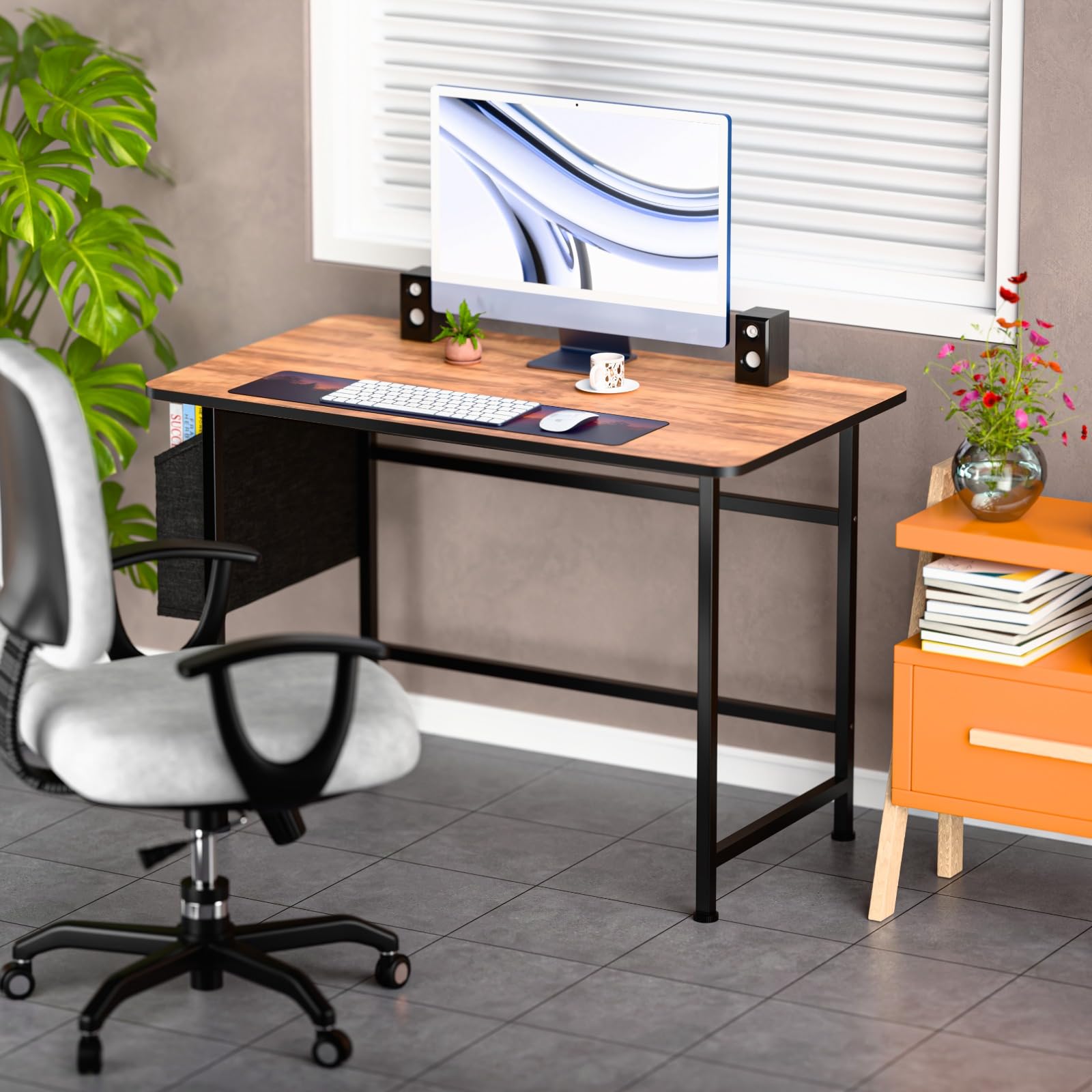 NILKAR Office Computer Table for Home/Writing Desk for Office/Folding Table for School/Folding Study Table/Work from Home Multipurpose Table(COM Wood) 2