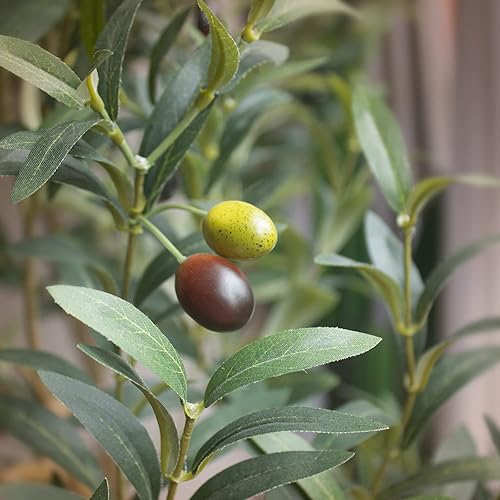 Miniatura 2 de Bellacat Olivo sintético de 7 pies, olivos artificiales para interiores.