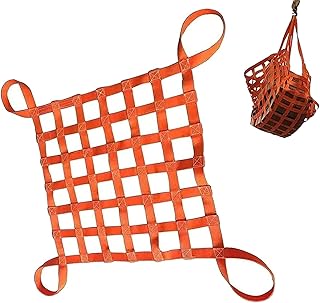 Cargo Lifting Net - Flat Nylon Sling Hoisting Net, Safety Lifting Net Straps, Outdoor Climbing Net, Truck Cargo Net, Strong Load-Bearing Material Handling Straps, Customizable (Size : 3 X 3M/Mesh 20c