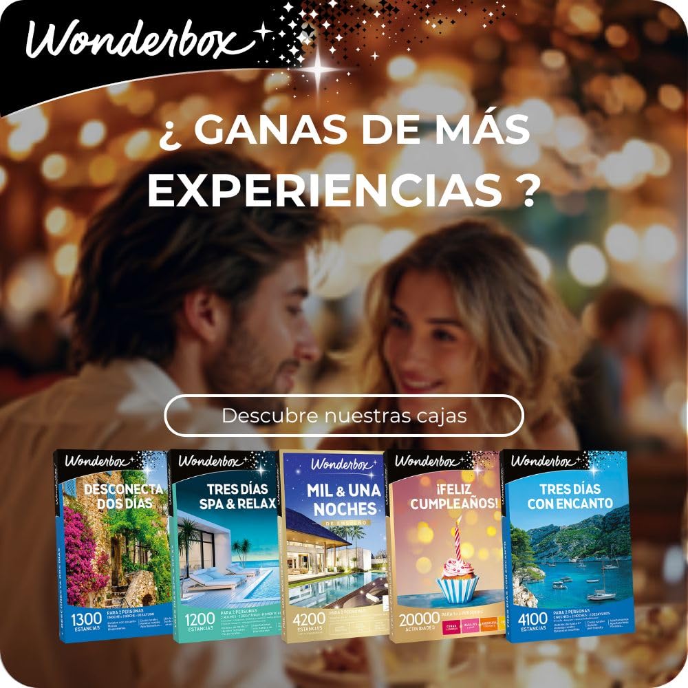 WONDERBOX - Caja Regalo - 3 Días En Familia - Para 3 o 4 personas | 2 noches con o sin desayunos - Más de 400 estancias - Apartamentos familiares, hoteles de 4*, casas rurales