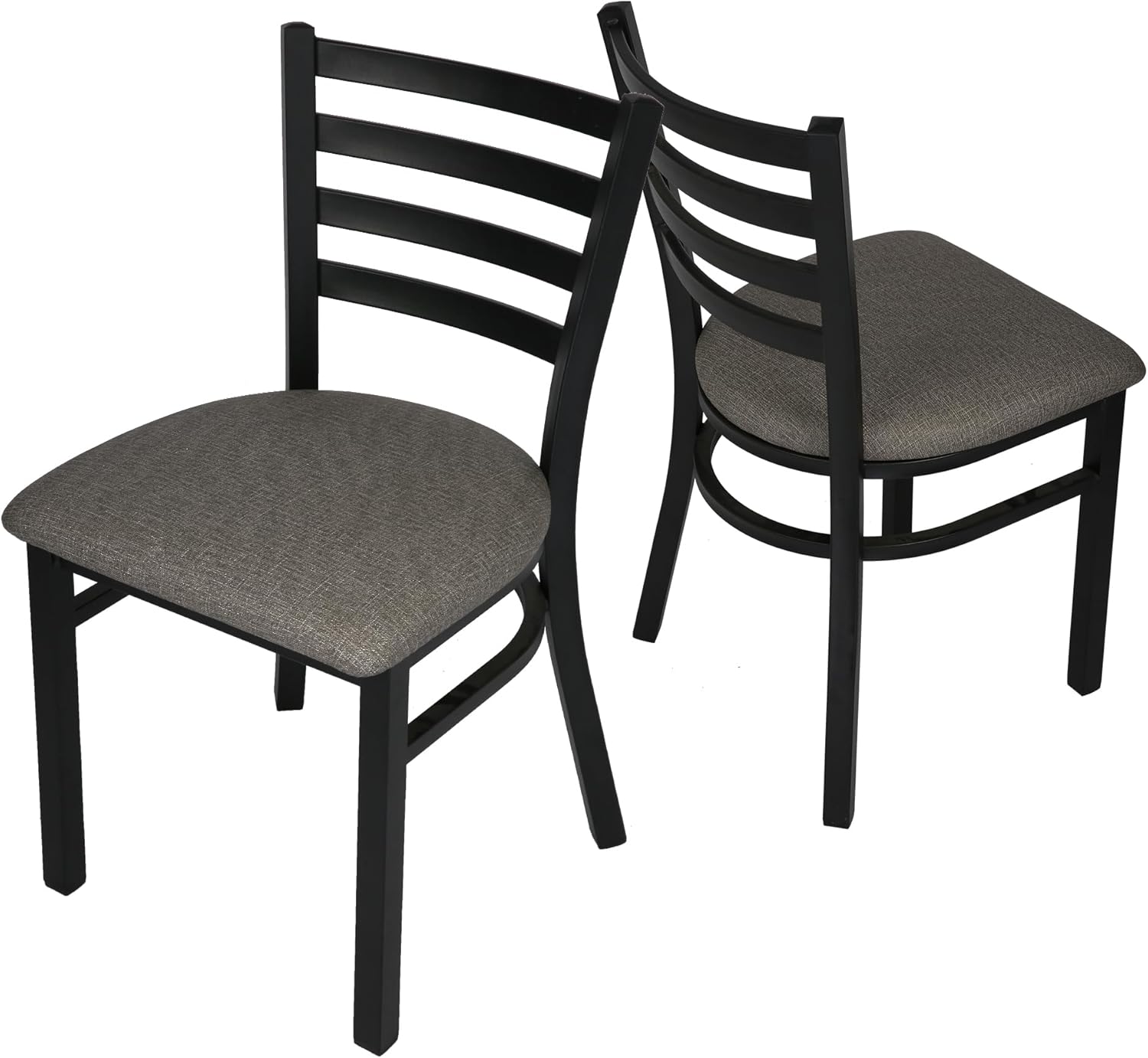 LUCKYERMORE Heavy Duty Metal Dining Room Chair Set of 2