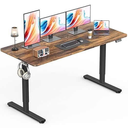 Standing Desk, Height Adjustable Electric Stand up Desk, 55 x