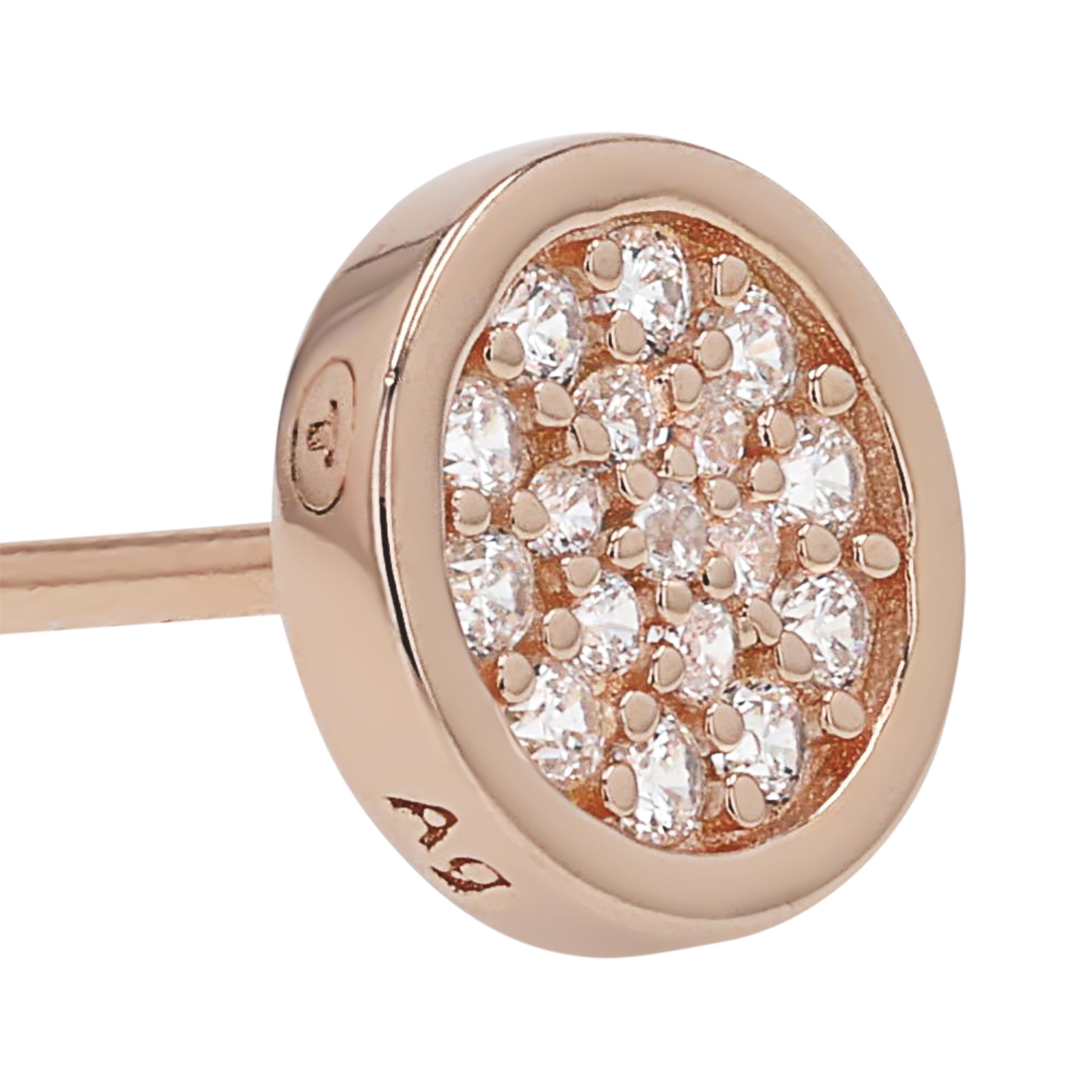 TOM TAILOR - Damen Ohrringe 925 Silber - mit Zirkonia Stein - Kreis Ohrstecker
