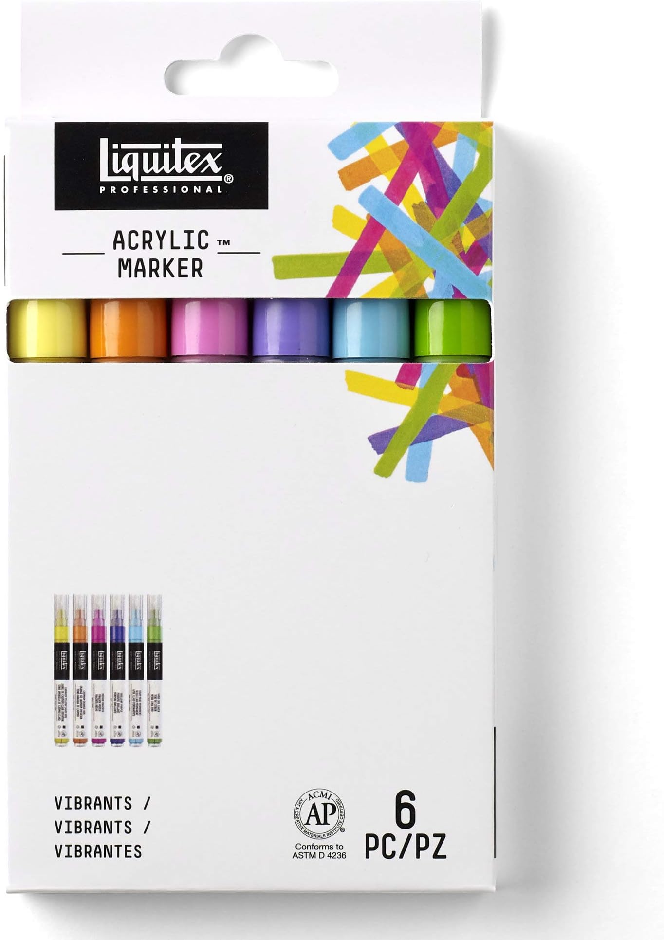 Professional Paint Marker Set, 6 Piece, Vibrants