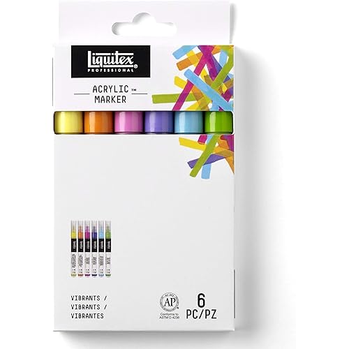 Liquitex Professional Paint Marker Set, 6 Piece, Vibrants