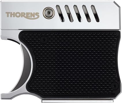 Soft-Flame Windproof Retro Brass Kerosene Lighter, Automatic Ignition Fluid Lighter, Safety Lock, Refillable, Outdoor Camping, Unique Cool Gun Lighters, Mens Gift, Collectible, Thorens