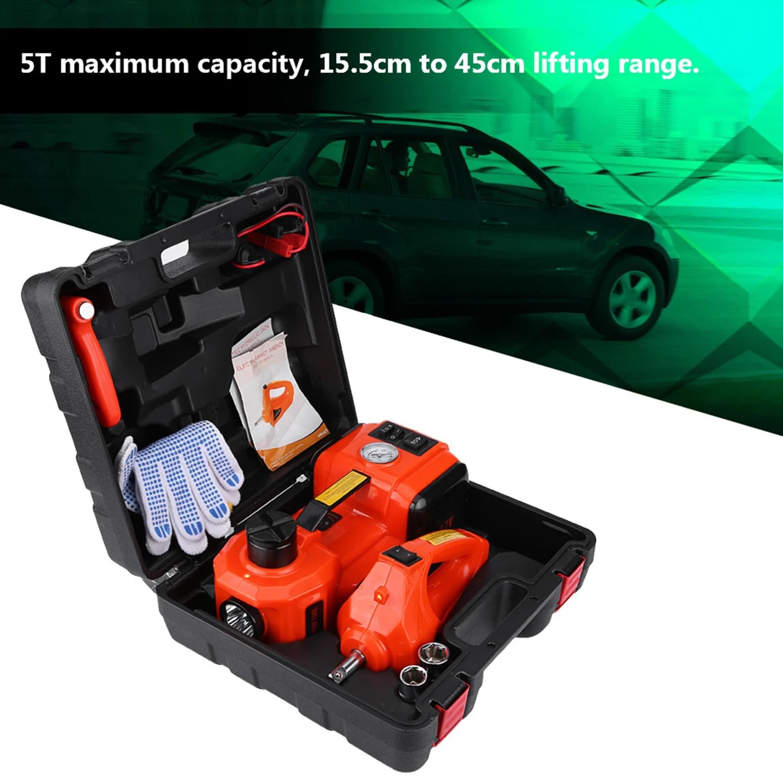 nożycowy lewarek 5Ton Automotive Car Electric Floor Uto Lekki podnośnik Auto