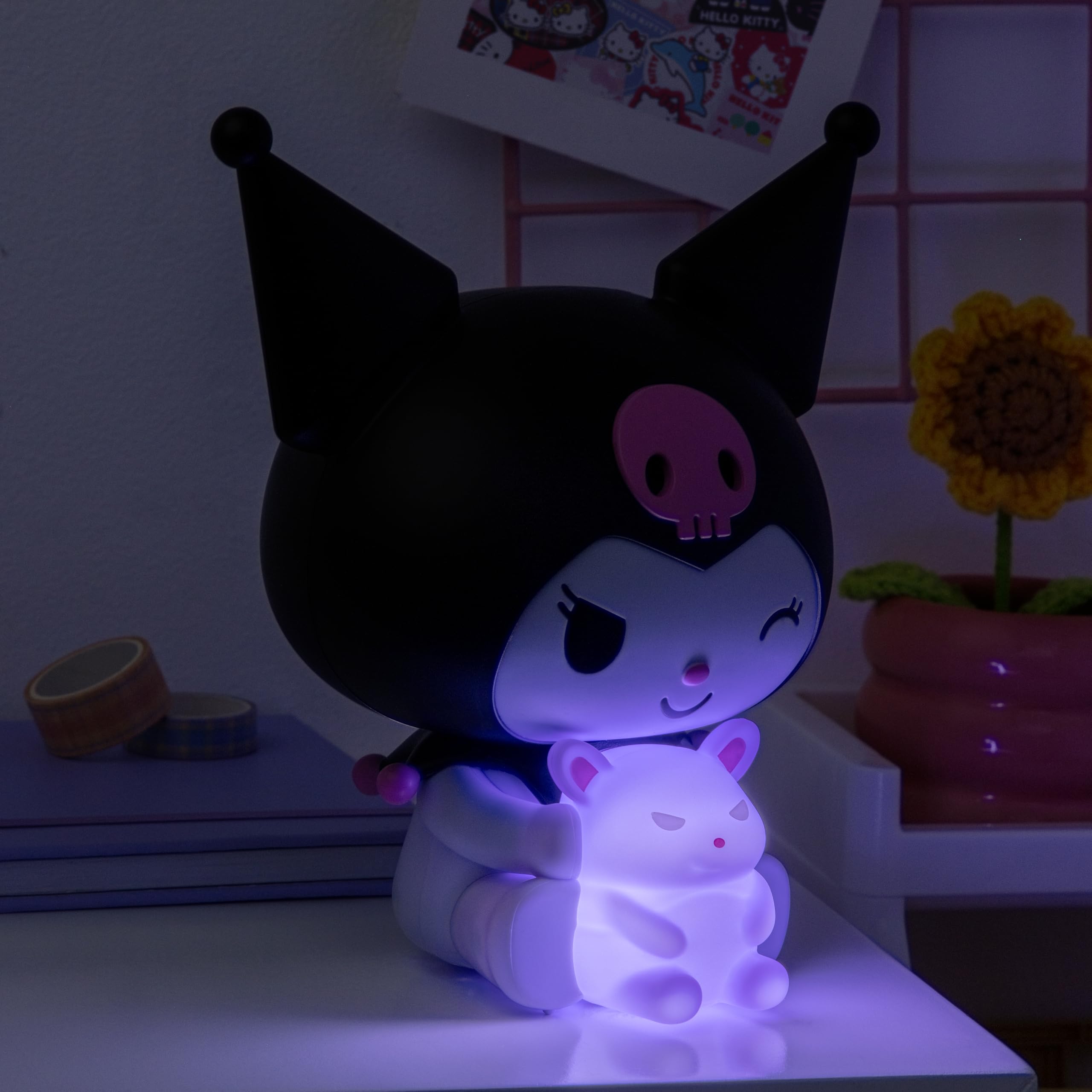 Paladone Kuromi GloBuddies Night Light, Officially Licensed Sanrio