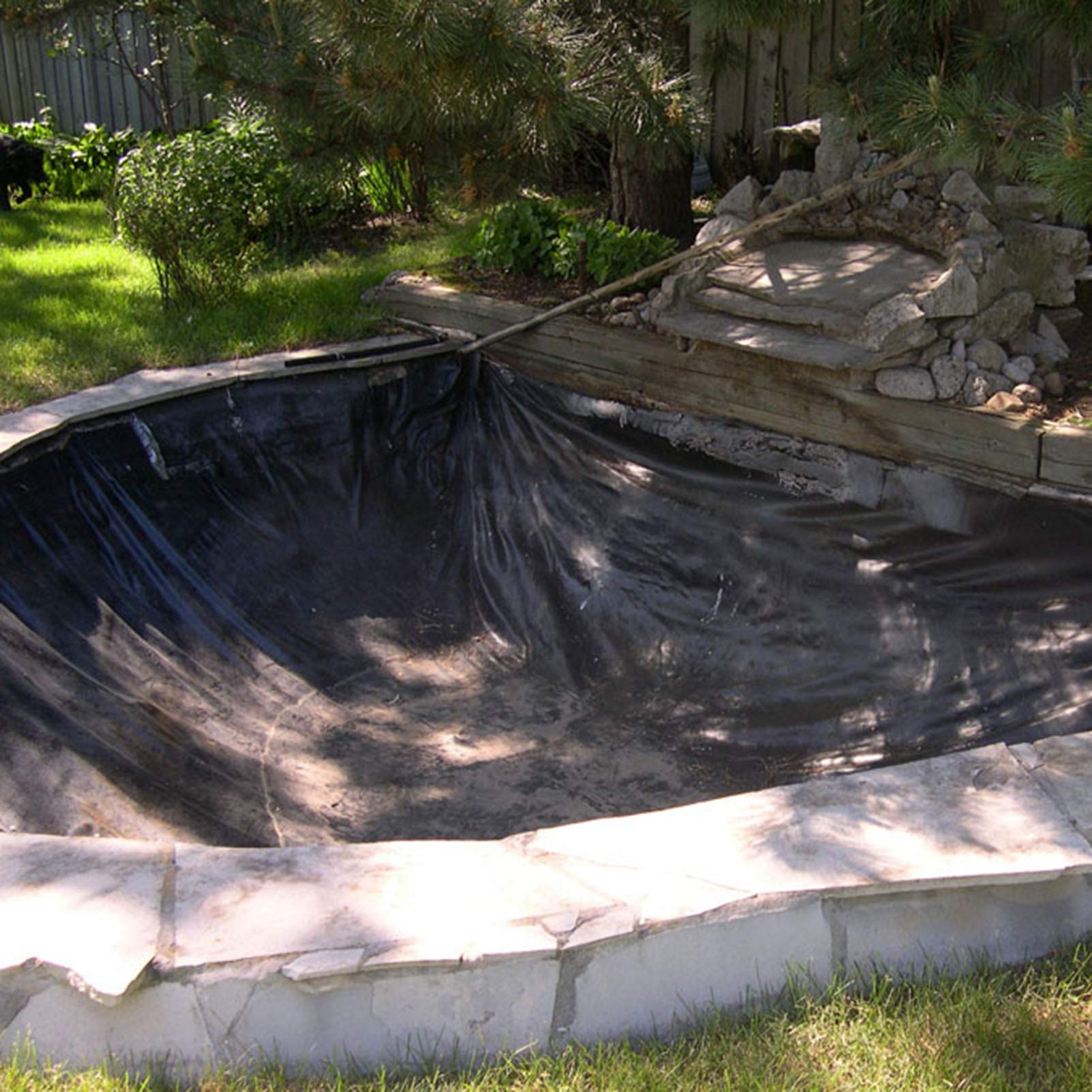 Genérico Revestimiento Impermeable de HDPE para estanques de Peces: lámina paisajística Duradera para Patios, Piscinas, estanques de jardín y protección de taludes fluviales (40S - 0,4 mm)