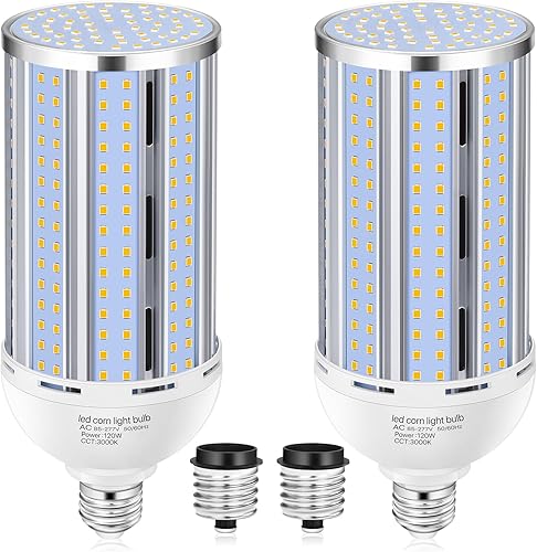 Miniatura 12 de Bombilla LED de maíz de 70 W (paquete de 6), (equivalente a 700 vatios) 3000 K E26/E39 mediana/grande con base de mogol, lámpara LED de mazorca