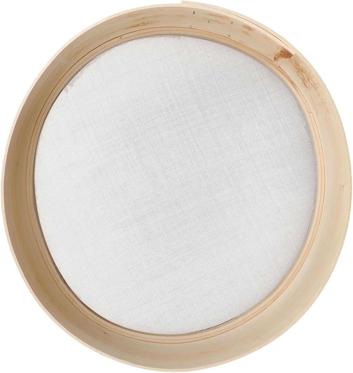 BESTOYARD Wooden Flour Sifter 30cm Fine Mesh Baking Sieve Kitchen Sifting Tool for Home and Restaurant Use