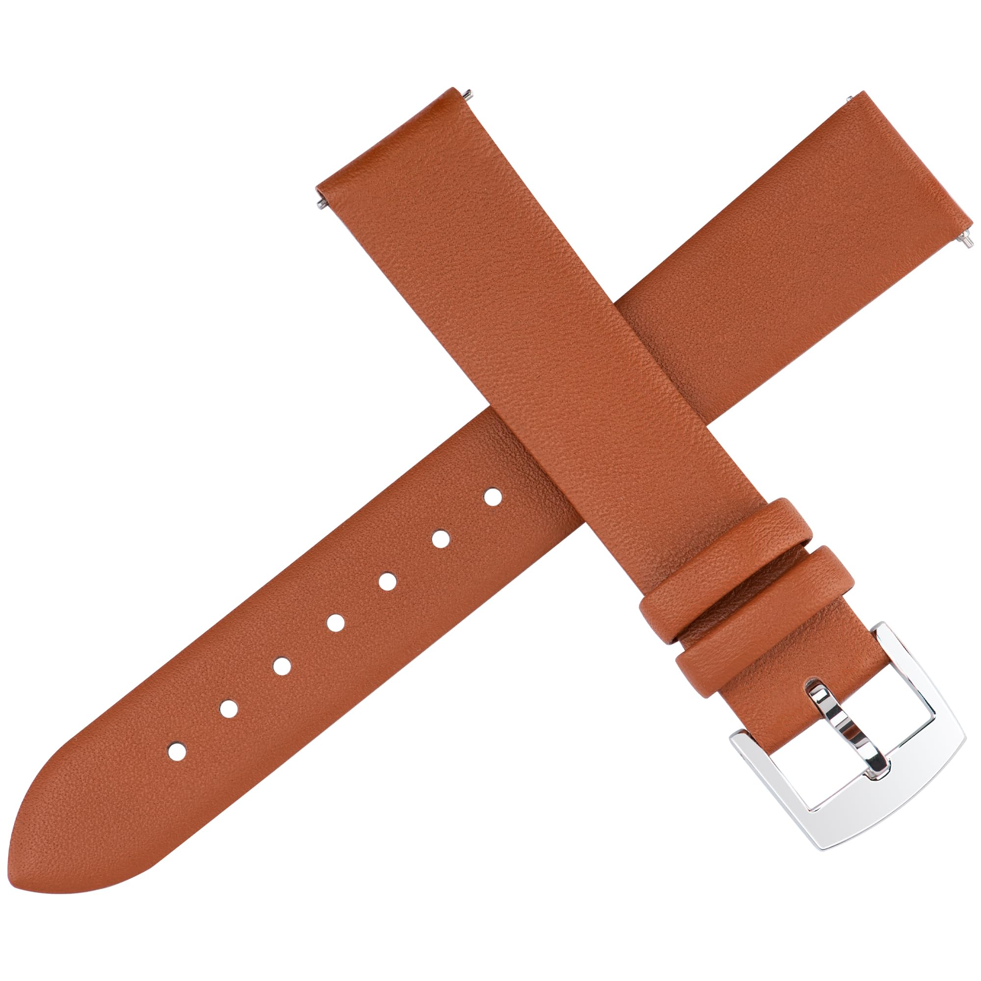 OTTOODY Leather Watch Bands Quick Release Watch Straps, Elegant & Ultra-Soft Top Grain Leather Watch Band for Women Men, Choice of Color & Width - 12mm 14mm 16mm 18mm 20mm 22mm for Watch & Smartwatch