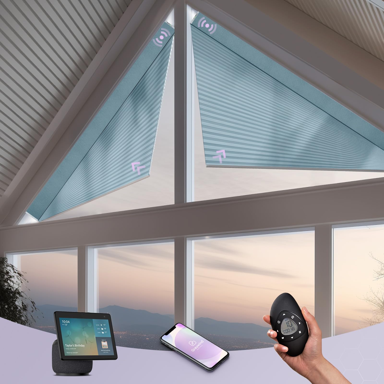 Amazon.com: Graywind Smart Angled Blinds Compatible with Alexa