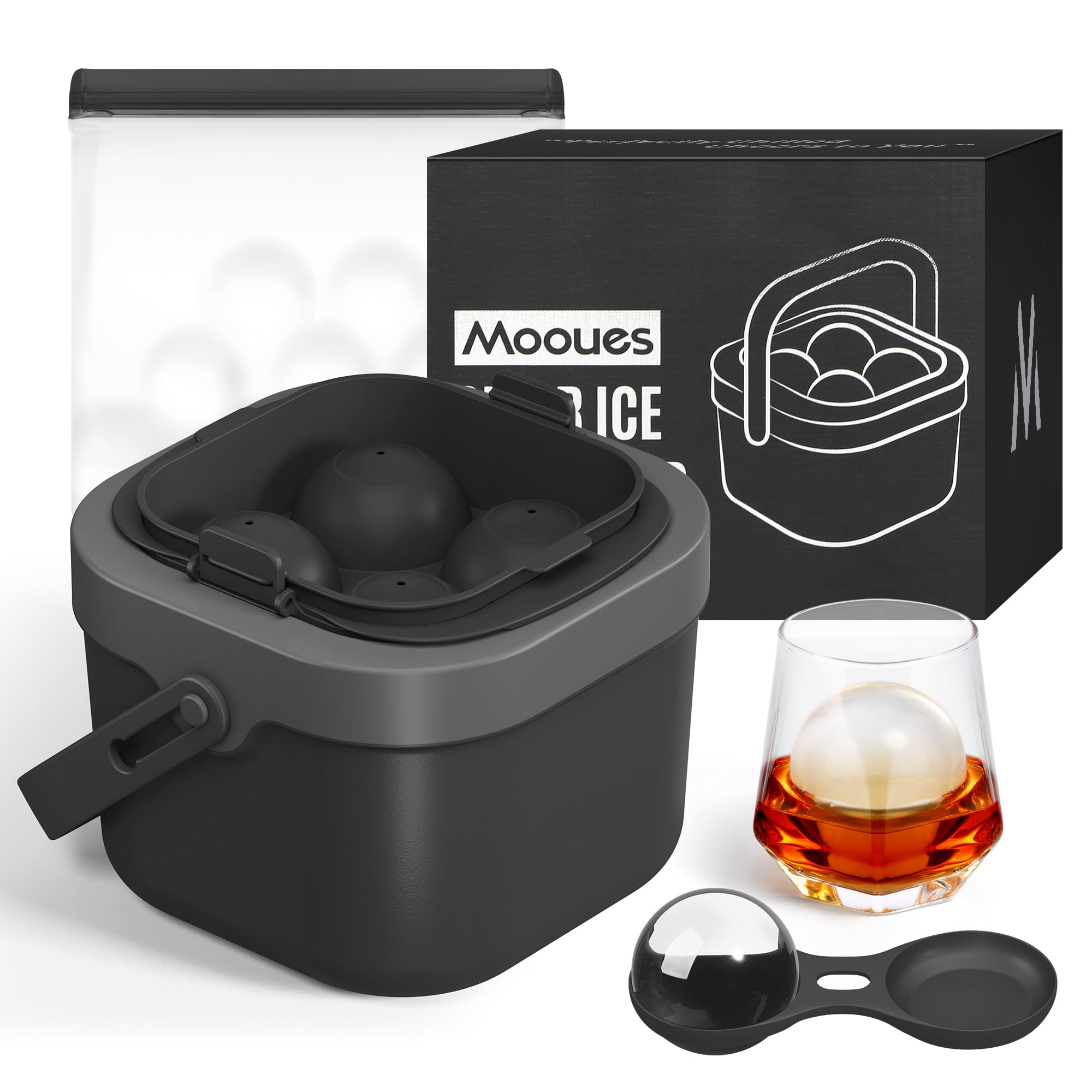 Mooues Clear Ice Cube Maker