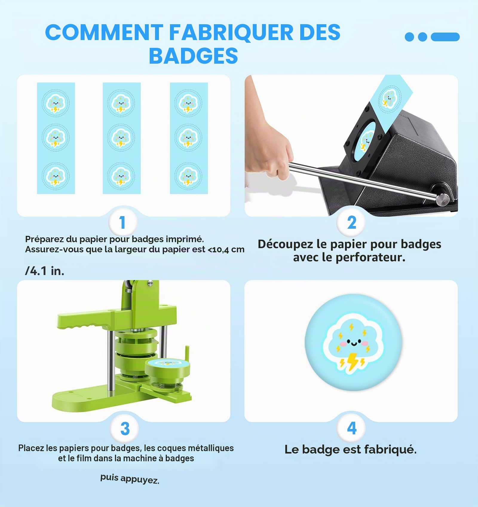 YUCHENGTECH Découpe-Cercle 35mm pour Badges 25mm