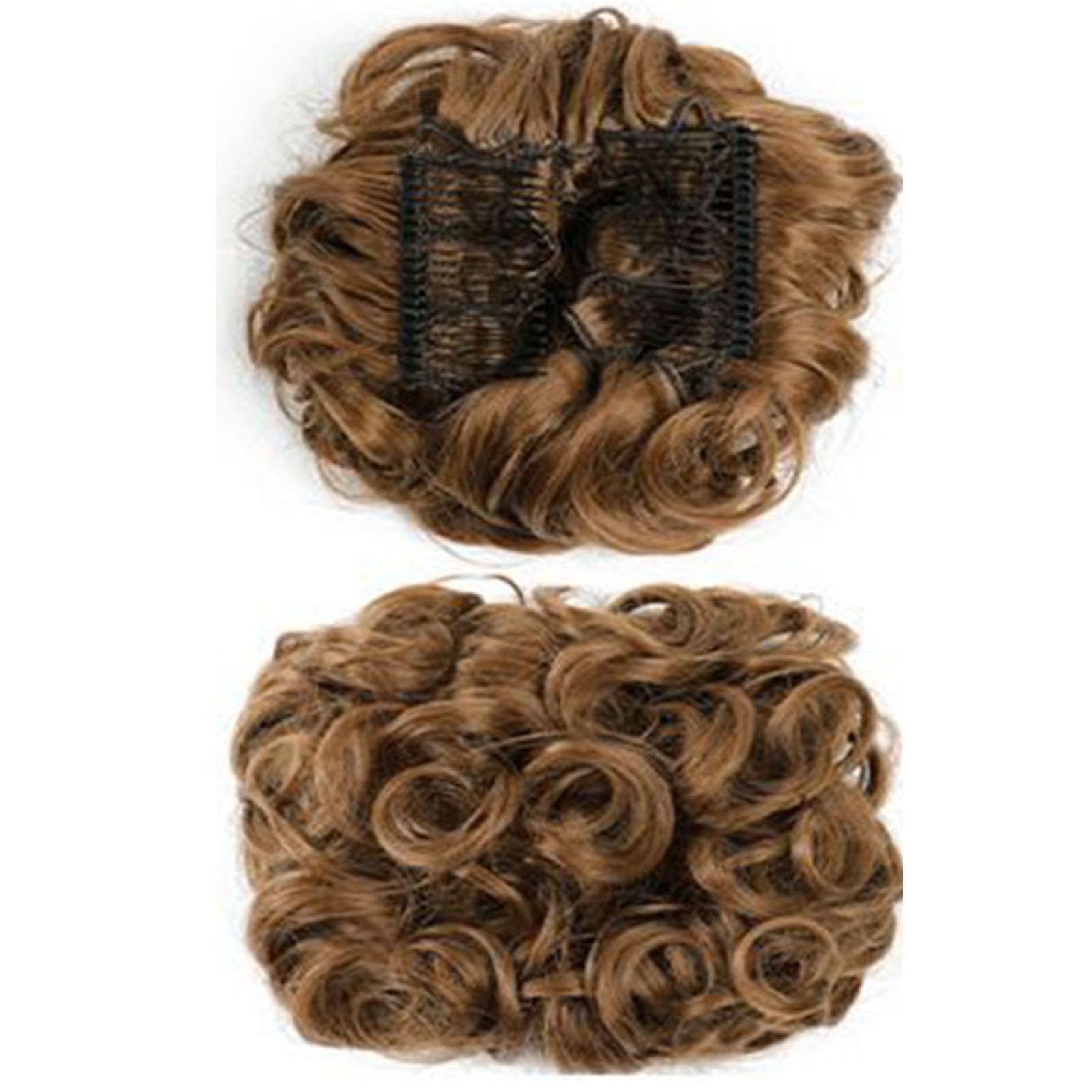 kfzhenqi Wavy Curly Scrunchies Messy Bun Hair Piece With Combs Easy Strech Chignon Comb Clip Synthetic Short Messy Curly Dish Hair Bun Extension Light