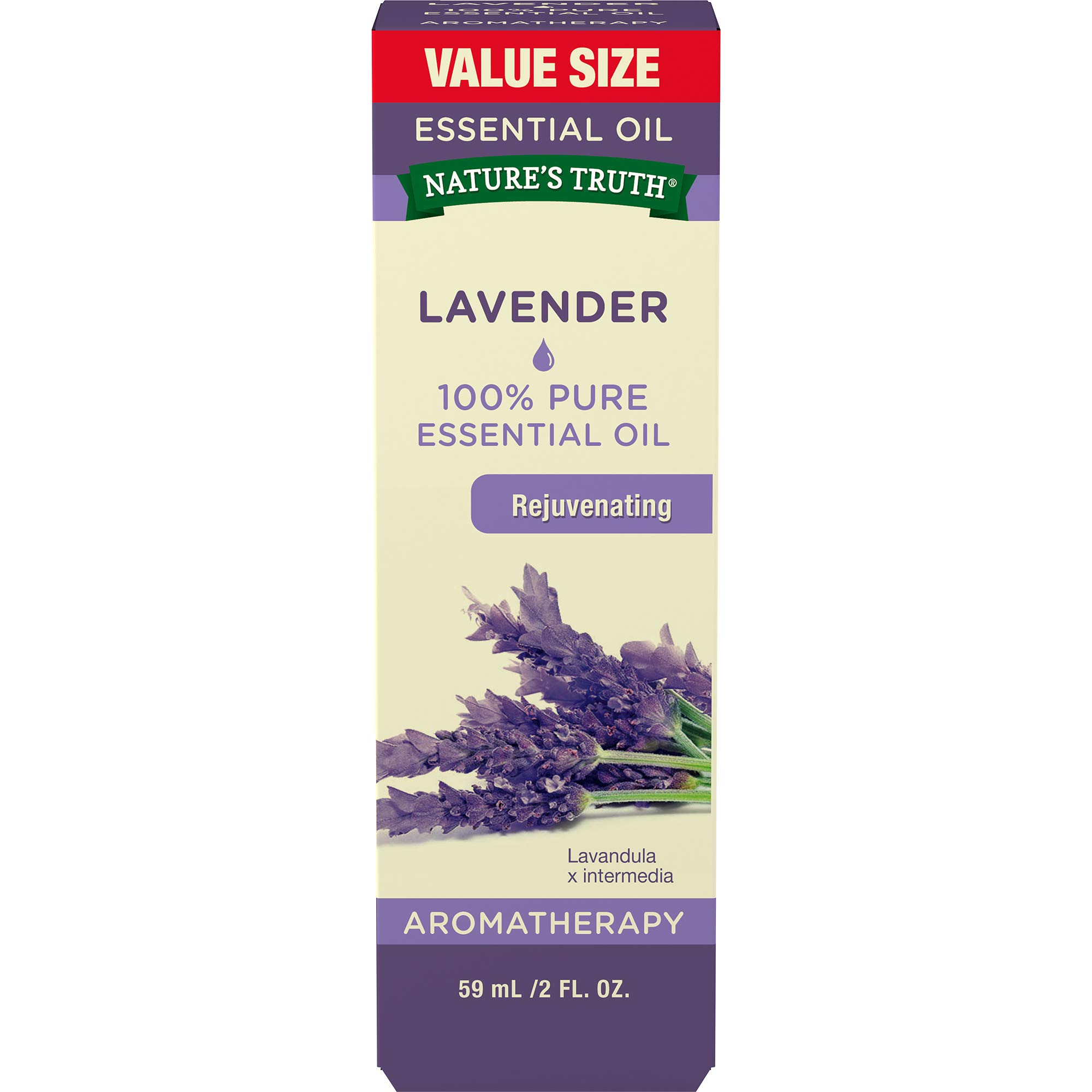 Nature's TruthLavender Essential Oil | 2 oz | 100% Pure | Natural & Undiluted | GC/MS Tested | Great for Diffusers