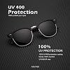 Lentes de sol KALIYADI polarizados para hombre y mujer, armazón semi- sin marco, bloqueo UV para conducir 7