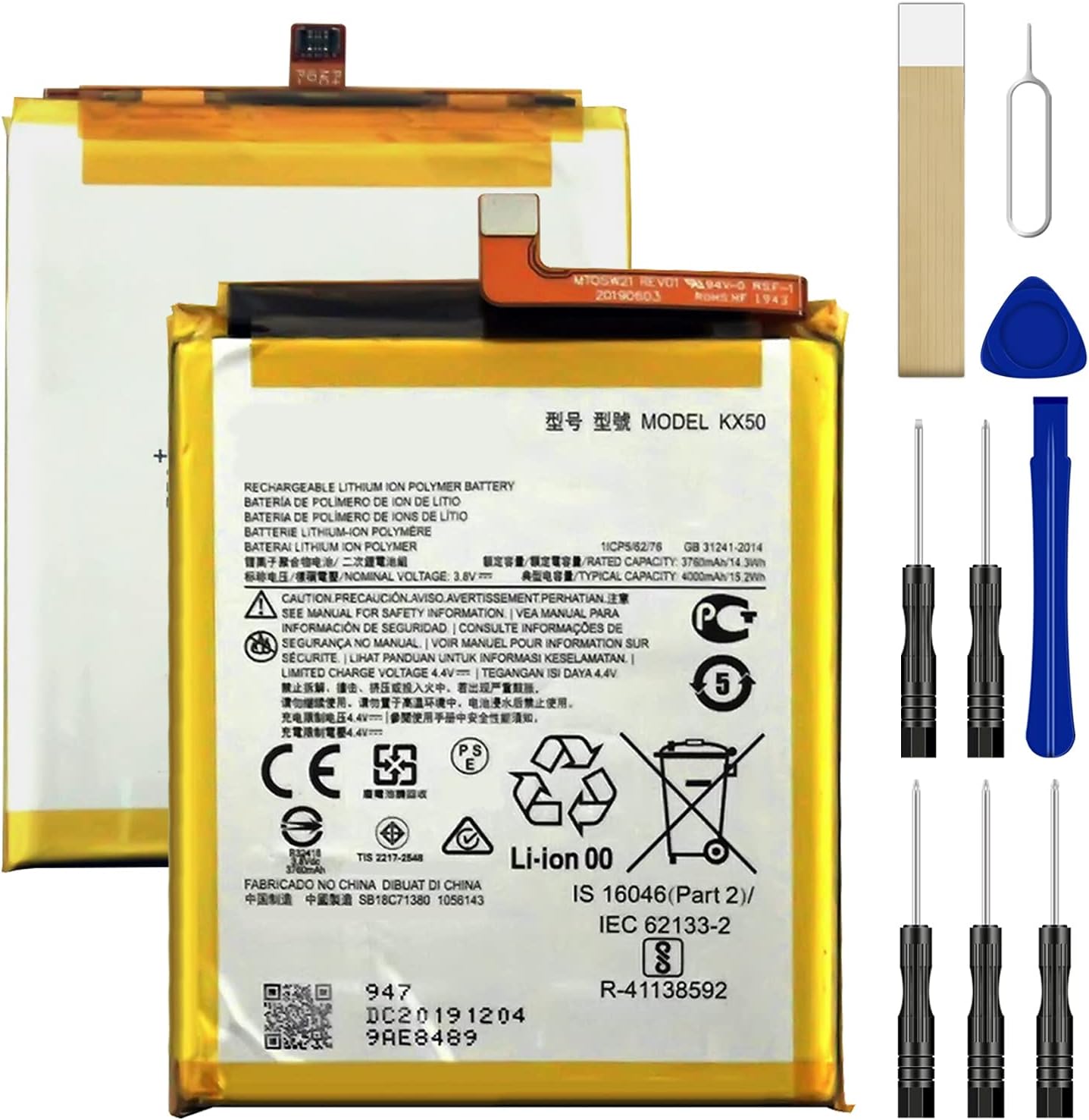 Replacement Battery JK50 [Upgraded] for Motorola Moto G