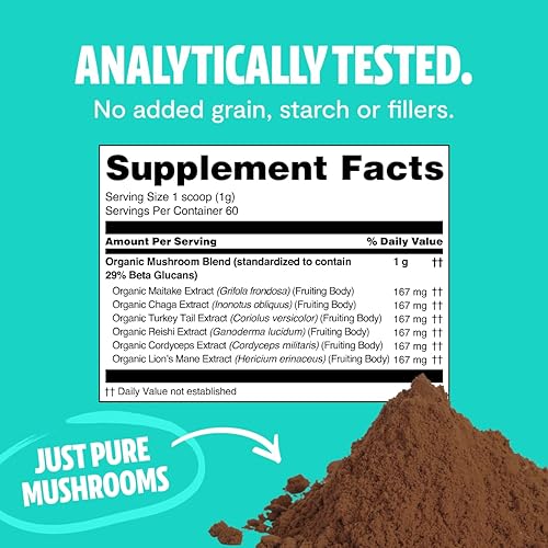 Miniatura 6 de FreshCap Mushrooms Paquete de estrés (polvo Reishi y polvo complejo de hongos definitivo)