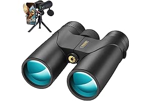 12x42 Birdwatching Binoculars with Phone Adapter and Strap